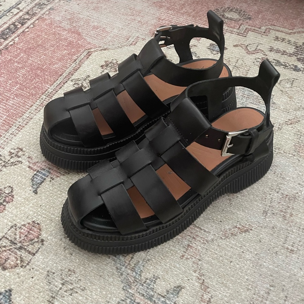 COPY - GANNI fisherman creeper sandals